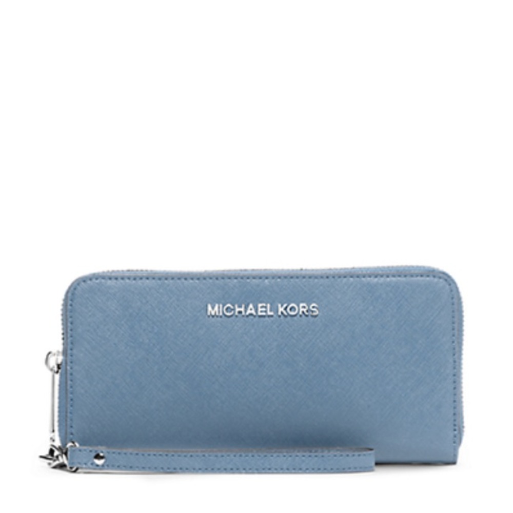 MICHAEL KORS Saffiano leather wristlet